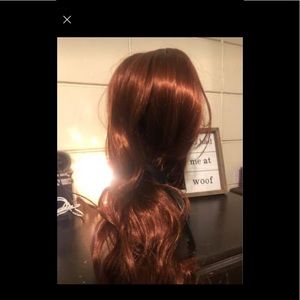 Brand New Synthetic Long Brown W/ Bangs With Wigs